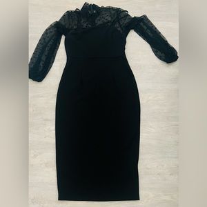 Black shift dress